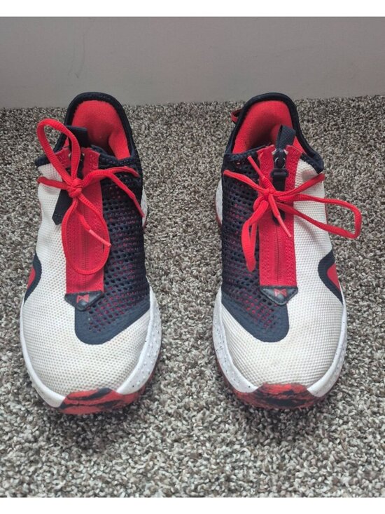 Nike PG4 USA Basketball Sneakers Gym Shoes Mens Size 8 CD5079-101 Red White Blue main image 3